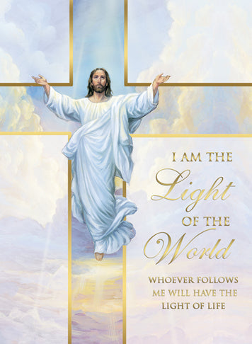 Mass Cards: I am the Light of the World Whoever Follows Me Will Have this Light of Life