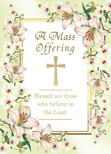Mass Cards: A Mass Offering: Blessed are Those who Believe in the Lord