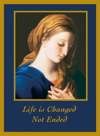 Mass Cards: Madonna Life is Changed Not Ended
