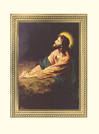 Mass Cards: Jesus in the Garden