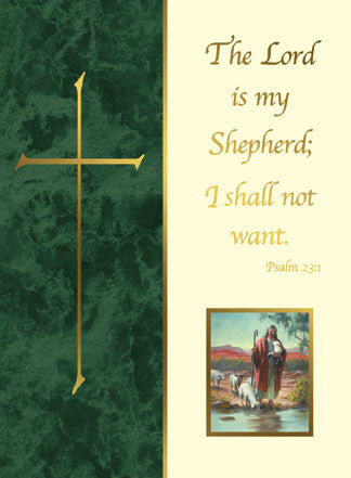 Mass Cards: The Lord is My Shepherd I Shall Not Want