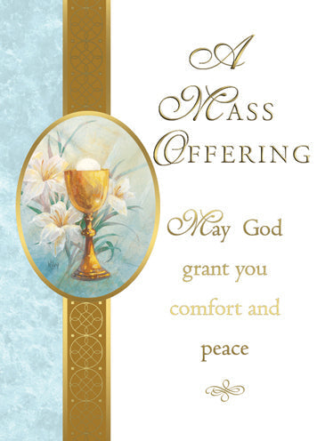 Mass Cards: A Mass Offering, May God Grant Your Comfort and Peace