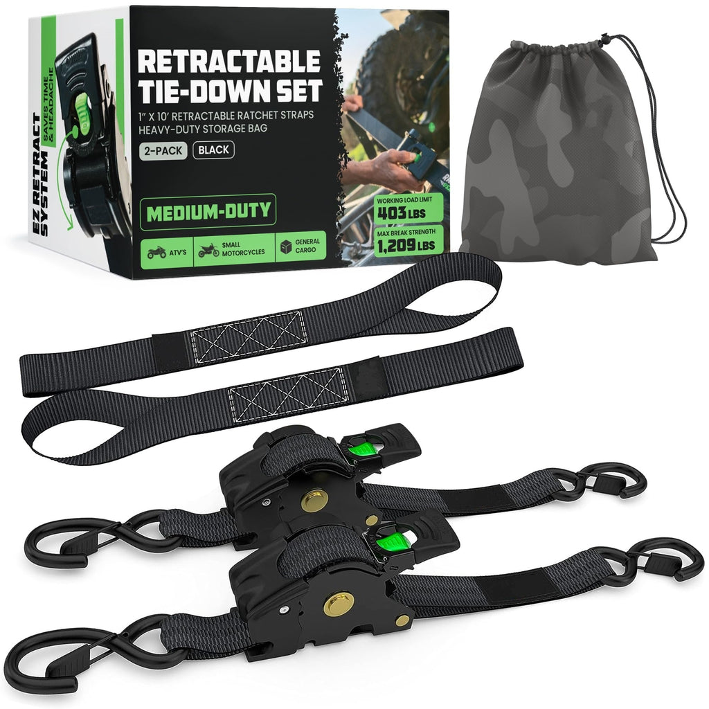 Retractable Ratchet Straps