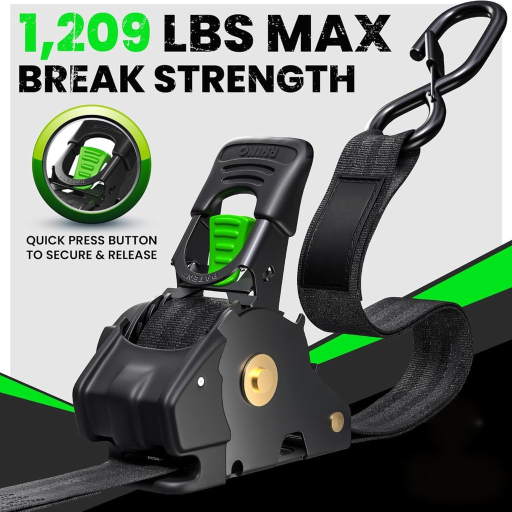 Retractable Ratchet Straps