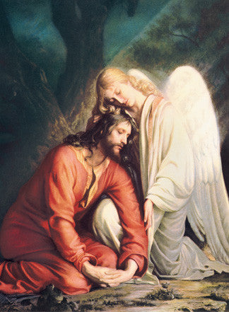 Mass Cards: Jesus With the Angel